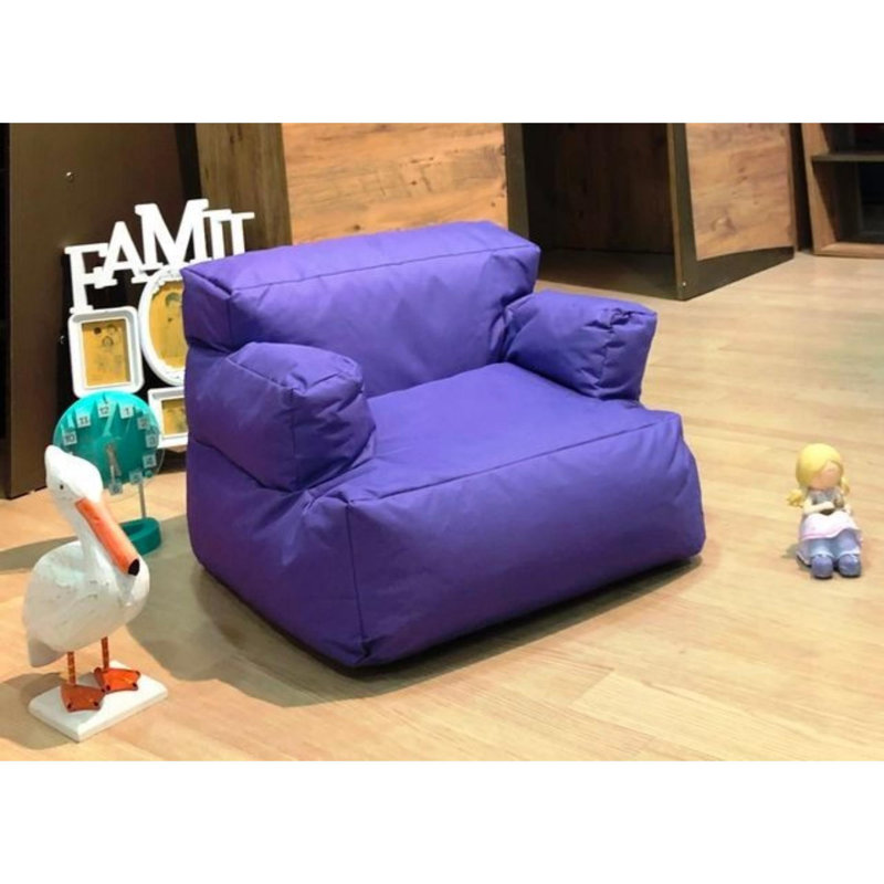 Fauteuil à billes, Polyester mauve