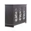 Buffet moderne brun foncé avec portes en miroir et tablettes réglables - Armoire de rangement de 49 po pour le salon, la salle à manger-1645405436