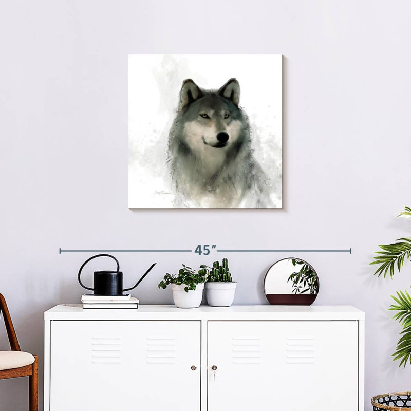 Crowle Rainsoft Wolf, 24" H x 24" W