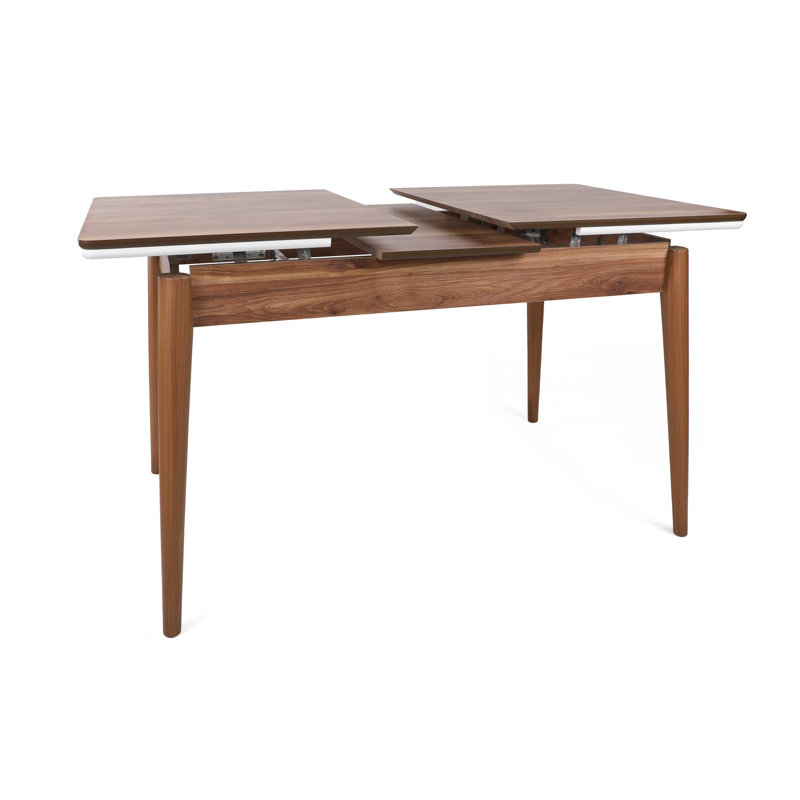 Table de salle à manger extensible, Beige