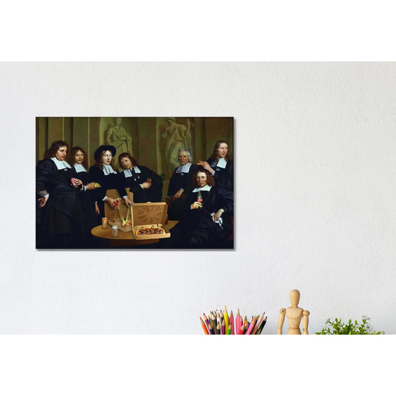 Pizza Time by José Luis Guerrero - 1 Piece Wrapped Canvas Wall Art, 20.32cm H x 30.48cm W