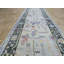 Tapis d’intérieur en laine ivoire/noir 3 pi x 19 pi 10 po one-of-kind à la main noué la Wangara