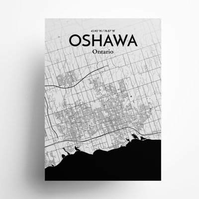 «Oshawa City Map», impression