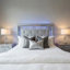 Ensemble de chambre à coucher grand lit, rangement de tiroir, blanc, ensemble de 3 pièces avec 2 tables de chevet-128121124-128121133-128121131