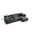 Upholstered Modular Sectional Sofa With Reversible Ottoman
