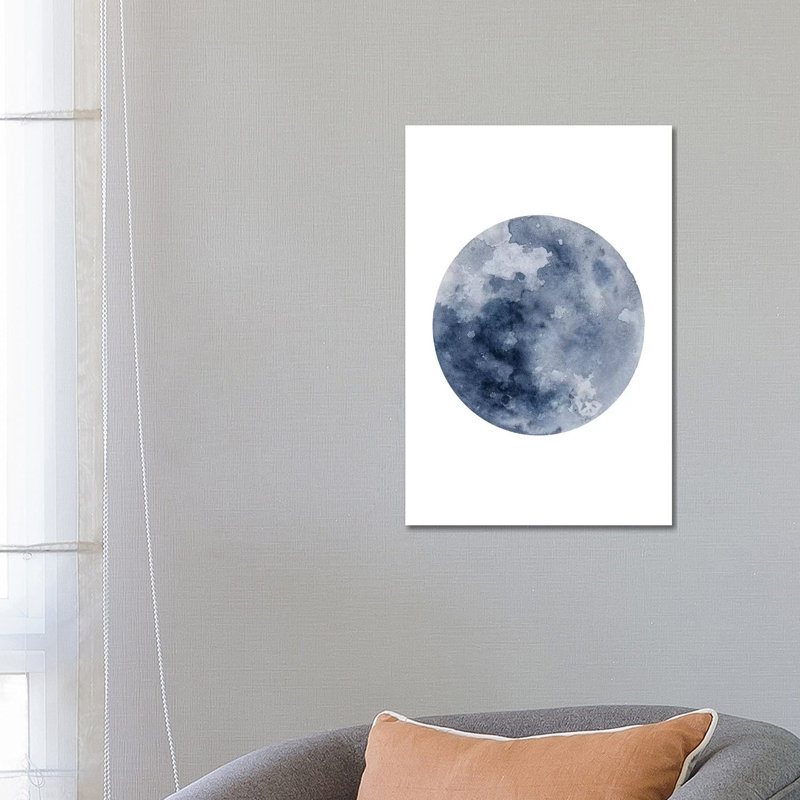 Blue Moon 1 Piece Wrapped Canvas Wall Art, 66.04cm H x 45.72cm W x 1.91cm D