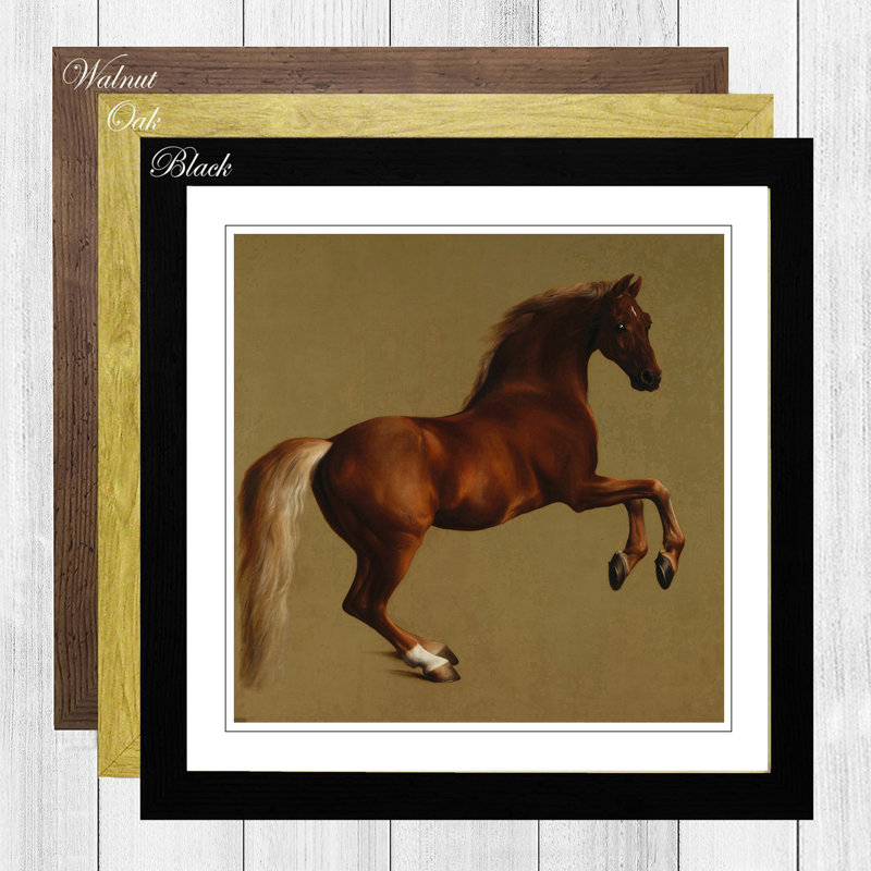 Whistlejacket Horse by George Stubbs - Framed Print, Black