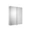 600mm W 670mm H Surface Frameless Medicine Cabinet Mirror 2 Adjustable