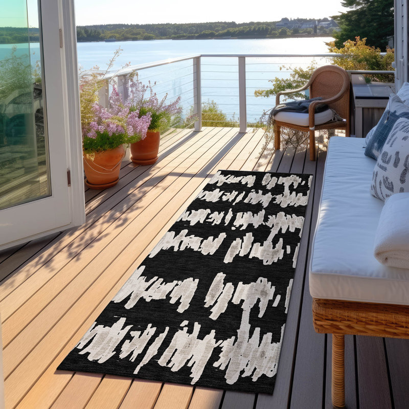 Tapis intérieur / extérieur Maliana, Tapis de couloir 2 pi 3 po x 7 pi 6 po