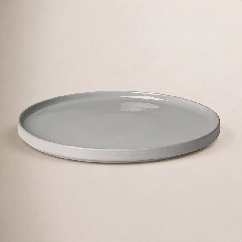 Pilar 10.63" Dinner Plate, Gray
