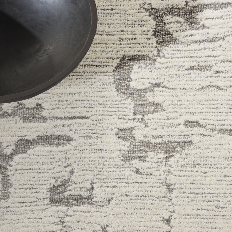 CK009 SCULPTURAL Modern Hand Woven Area Rug, Rectangle 102 x 138cm