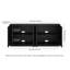 Alasha 68" Wide Rectangular Fluted Buffet Table-498216259