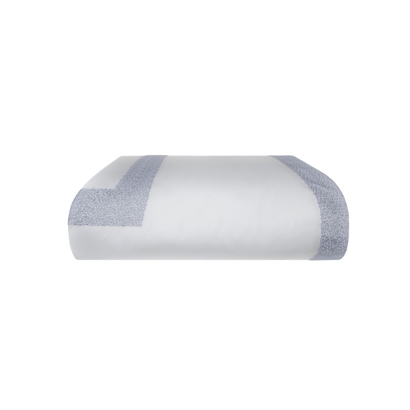 Malone_Duvet Cover, Twin Duvet Cover, White/Blue
