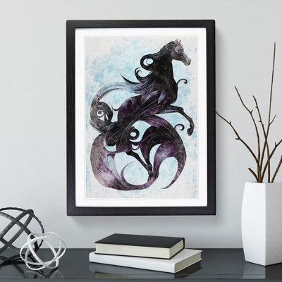 Horse in the Clouds 1 Piece Single Picture Frame Wall Art