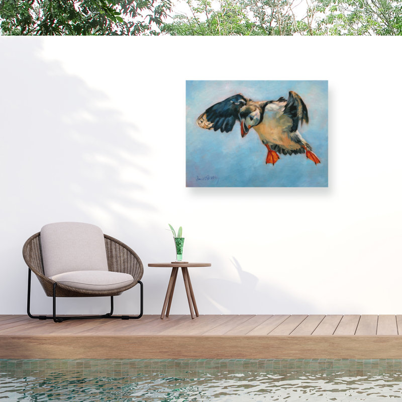 Toile d'extérieur David Stribble Puffin, H 14 po x l 19 po