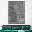 « clustered points a » par natasha marie, reproduction d’image sur toile