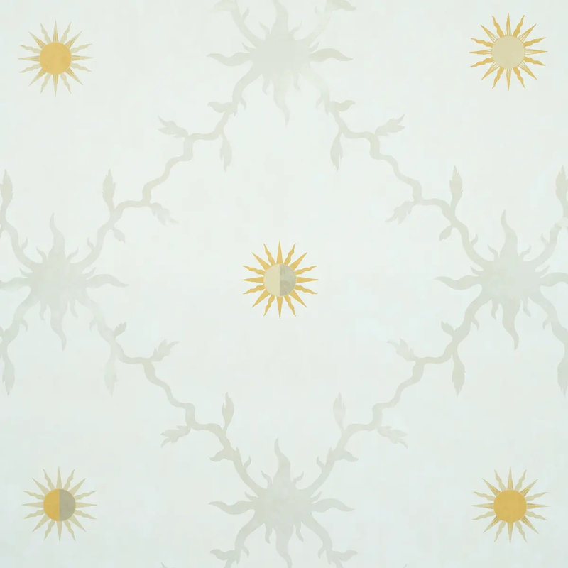 Papier peint à motif de treillis Palladio, Neutre