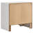 SantaAna 3-drawer Nightstand Bedside Table White-83603457