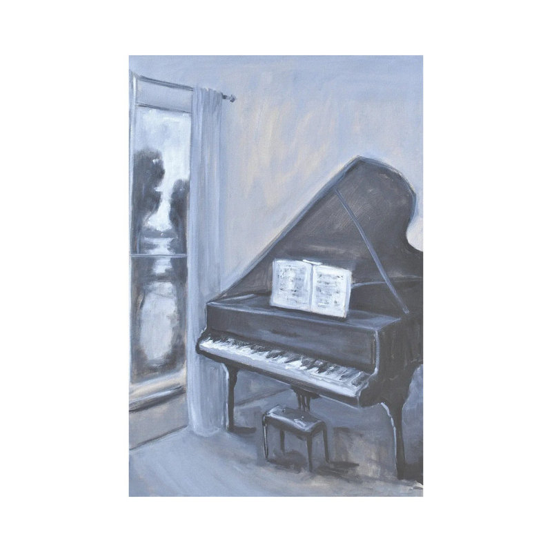 Piano Blues IV by Allayn Stevens - Wrapped Canvas Gallery-Wrapped Canvas Giclée, 20.32 cm H x 30.48 cm W
