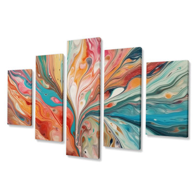 Coban - Abstract Canvas Print - 5 Panels