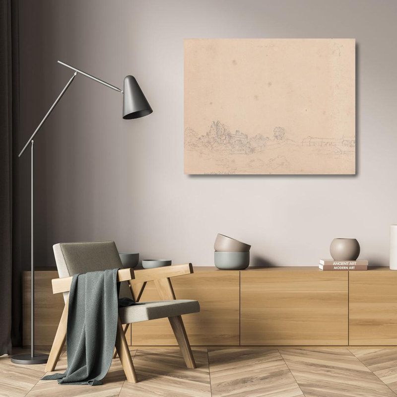 "Château Craigmillill, Édimbourg, Écosse" par James Moore - Art mural sur toile tendue avec châssis, H 24 po x l 17 po