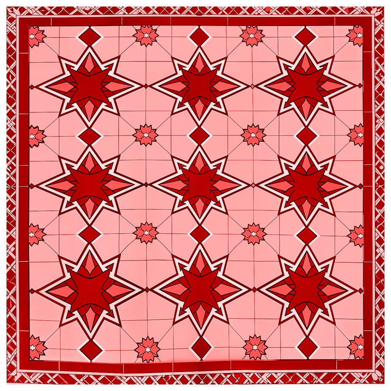 Housses de couette à motif d'étoile rouge, Grand lit