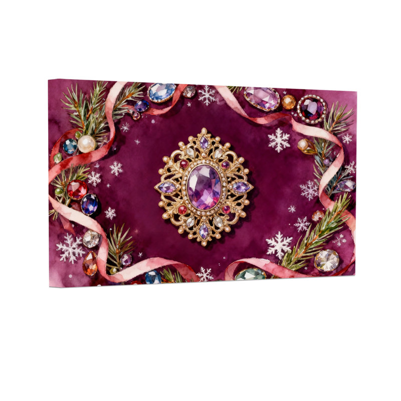 Cadre de Noël élégant Joyau de Noël, H 24 po x l 36 po