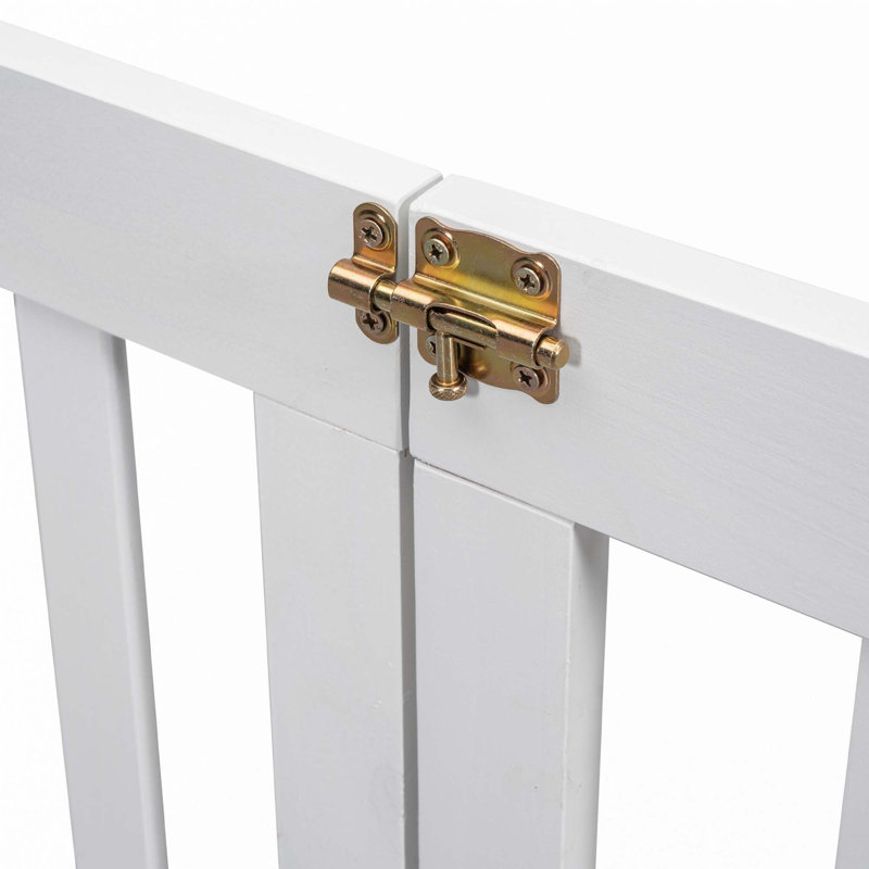 Lit de tête de lit en forme de maison, Double, Blanc