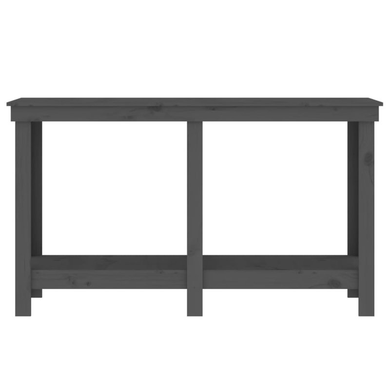 Kyreon Solid Wood Top Workbench, Grey, 80cm H x 140cm W x 50cm D