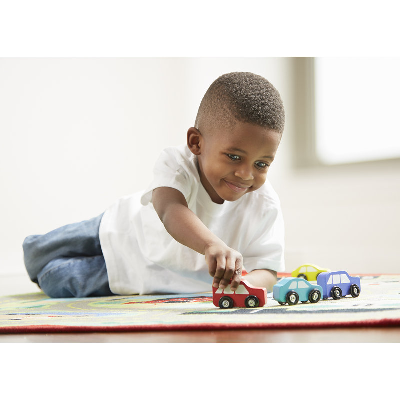4'' L 80% Fabric, 10% Wood, 4% Plastic, 4% Paint, 2% Metal Playmat