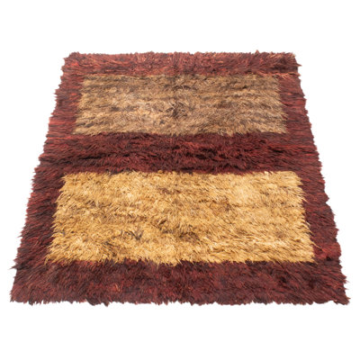 Finest Peshawar Ziegler Burgundy Rug 4'5" x 6'0"