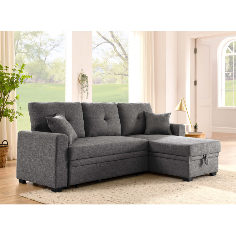 Ebern Designs Sem 85.5'' Upholstered Sleeper Sofa & Reviews | Wayfair