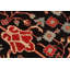 Tapis oriental noir / brun en laine noué à la main 10 pi 1 po x 13 pi 9 po Grigori