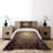 Fleur De Lis Traditional Polyester Damask Coverlet-41895268