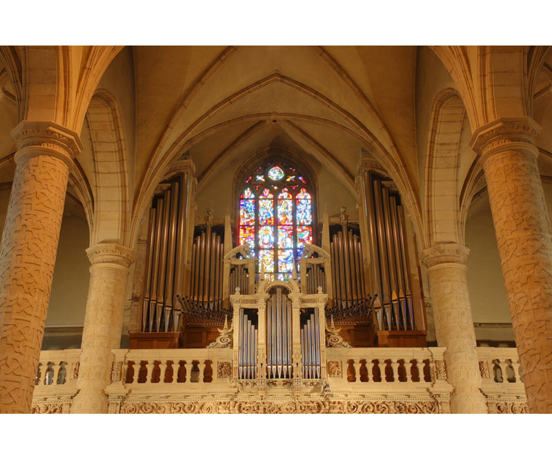 Orgue Notre Dame, Luxembourg, H 16 po x l 24 po