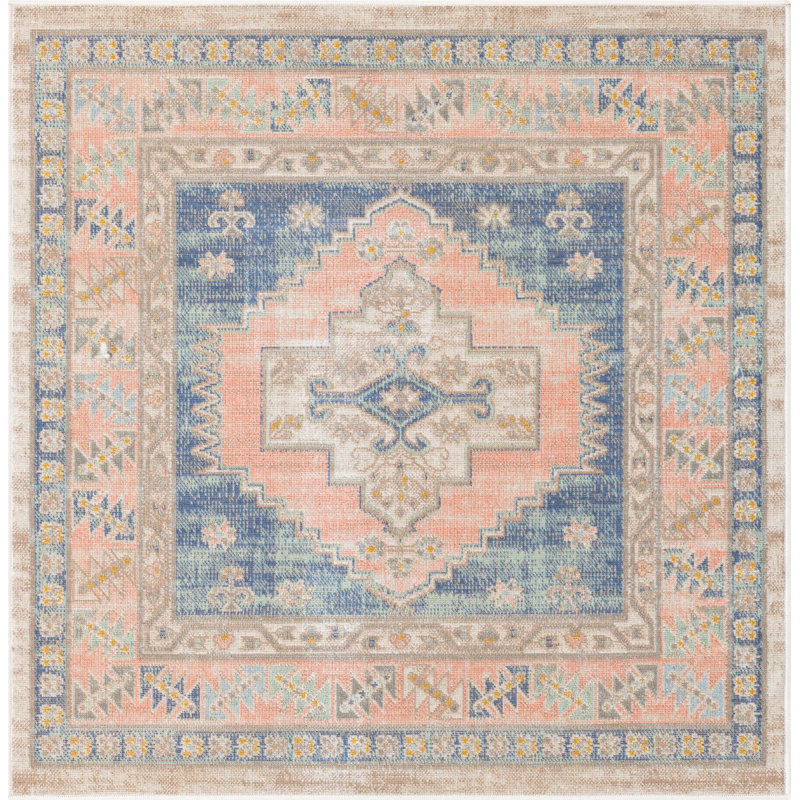 Matthei Oriental Indoor Rug, Square 4'