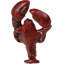 Ensemble de 2 crochets muraux en fonte rouge Cajun