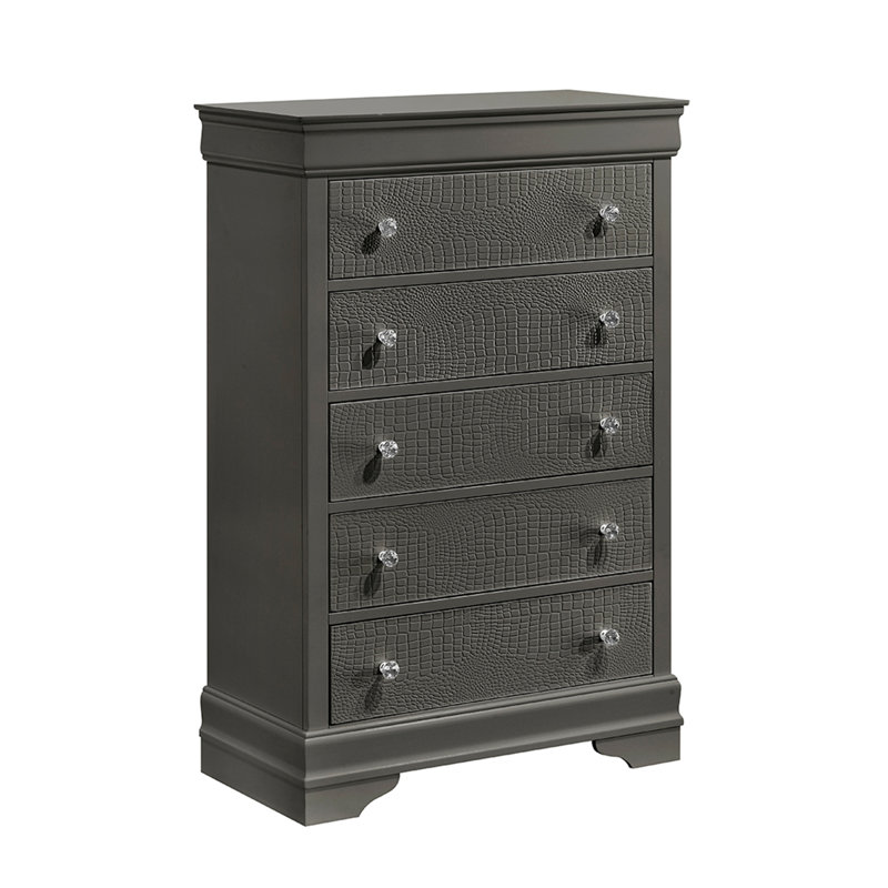 Mylhana 5 - Drawer Chest, Gray