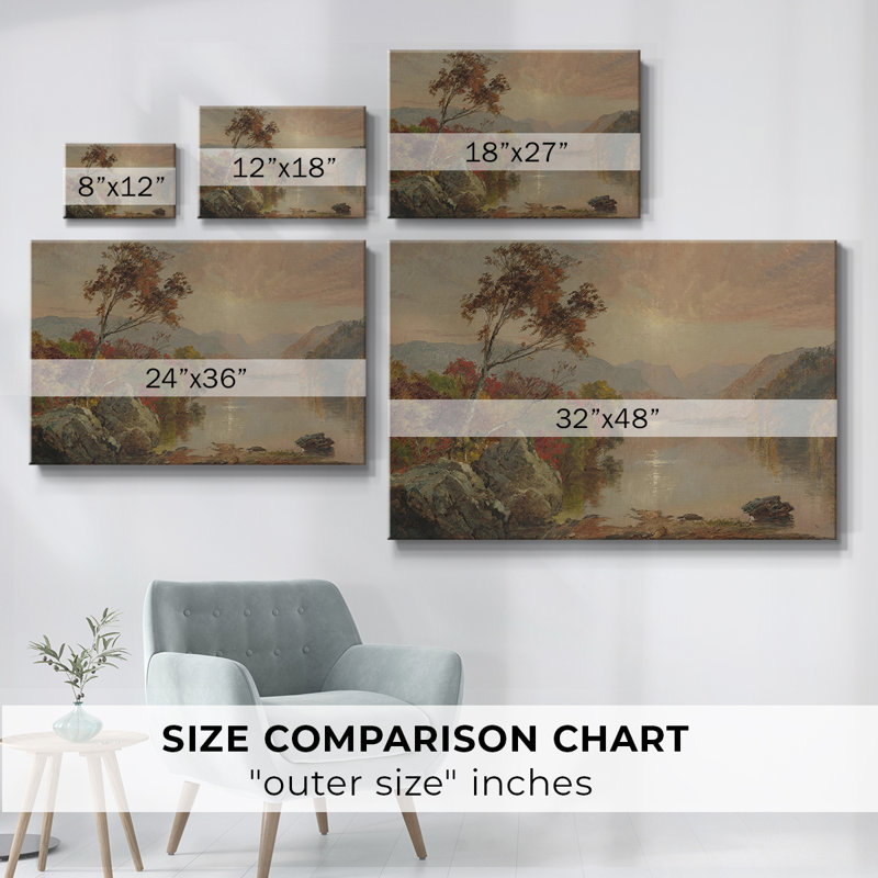 Paysage rétro - DCXII, Toile tendue, H 9 po x l 13 po x P 1,5 po