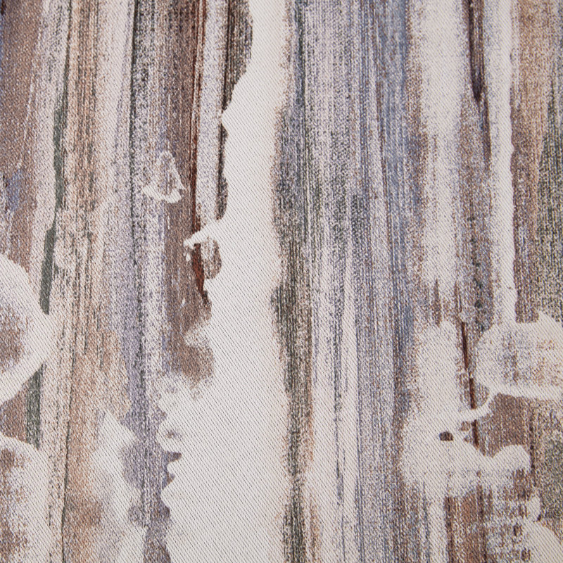 Cedar Orange Abstract Blackout Grommet Curtain Panel, 40" x 84"