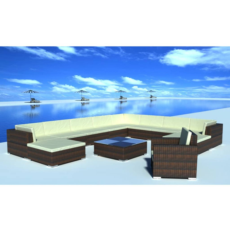 Rosemond Sofa Seating Group with Cushions, Brown
