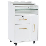 Salon Trolley Makeup Organizer with Drawer and Cabinet