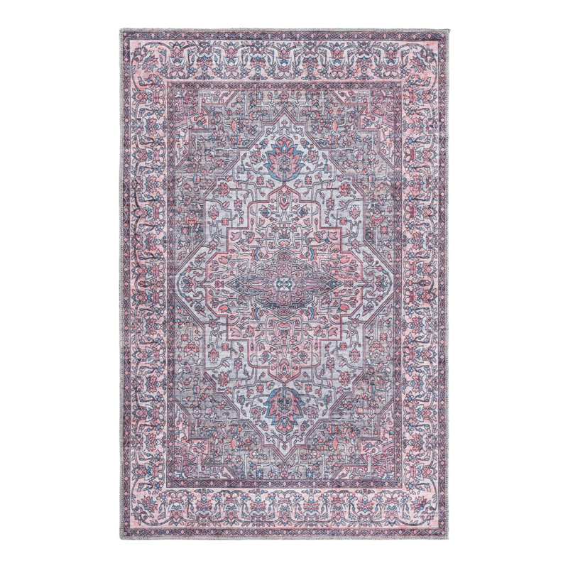 Guyer Chenille Oriental Indoor Rug, Rectangle 3'11" x 6'