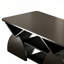 Table basse moderne moderne avec tablettes ouvertes - Bois d'ingénierie, coins arrondis, conception géométrique pour le salon ou la réception-385131444