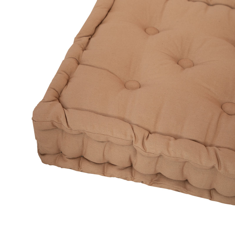 100% Cotton Booster Armchair Seat Pads Cushion, Tan