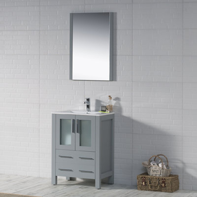 Meuble-lavabo simple 24 po avec lavabo