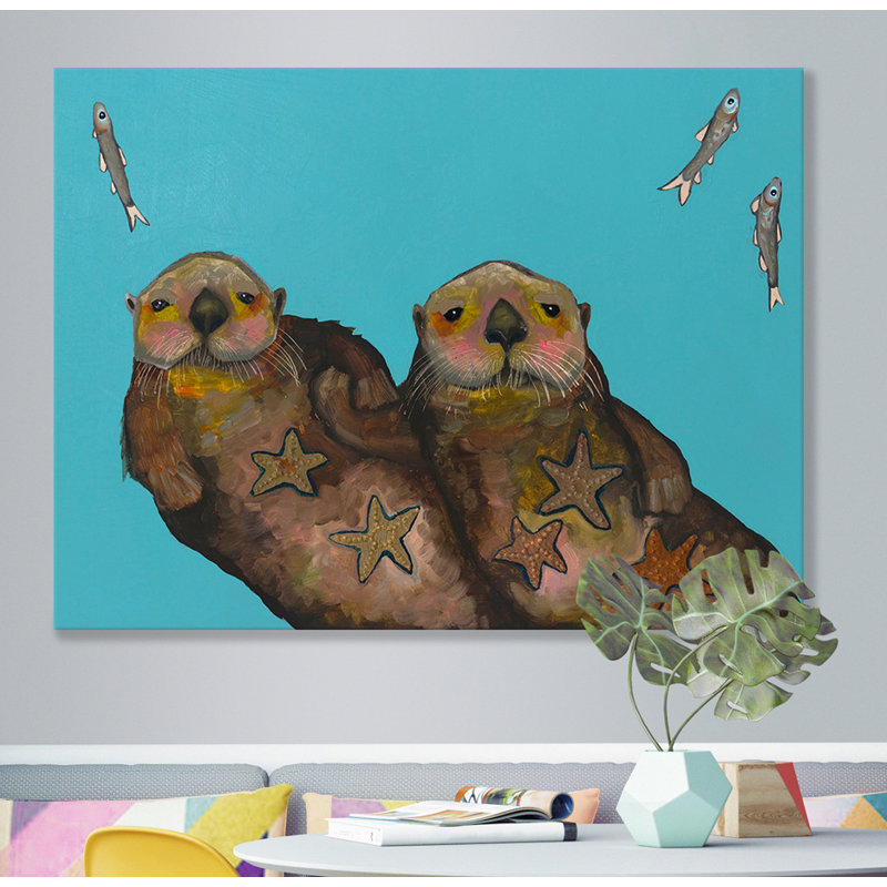 «Hold Hands», reproduction sur toile tendue, H 18 po x l 24 po, Toile