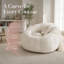Fauteuil à billes rond à motif floral, fauteuil de détente en peluche à compression-1431536190