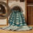 Machine Washable Overdyed Blue Area Rug-725373139