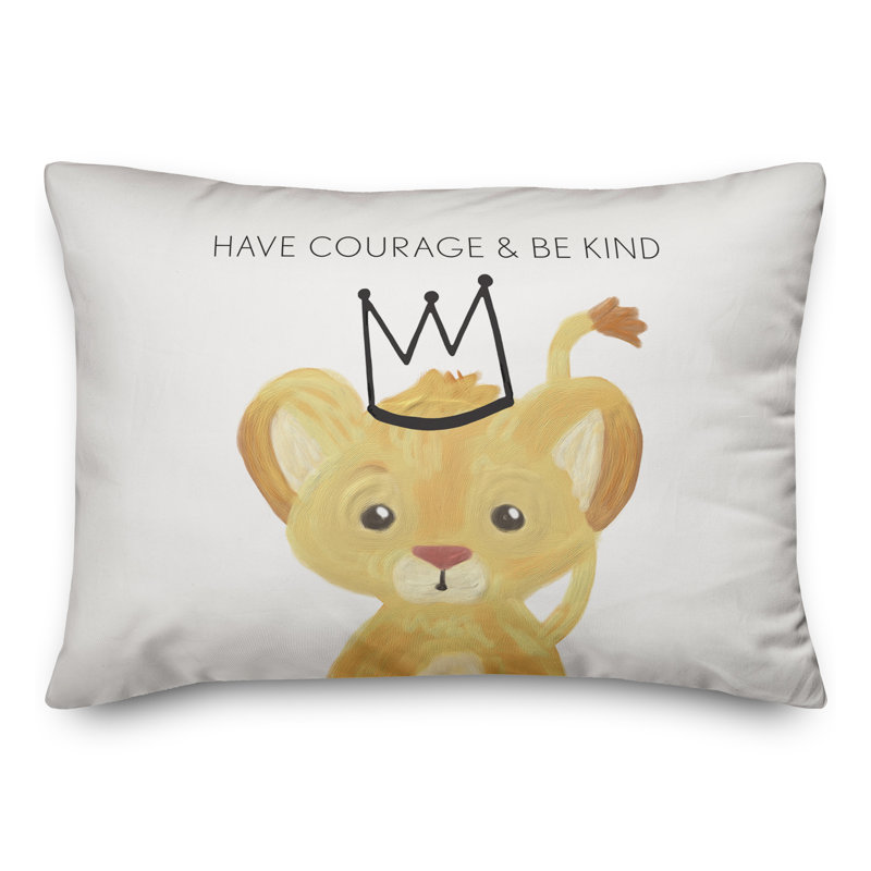 Housse et insert de coussin rectangulaire Have Courage and Be Kind